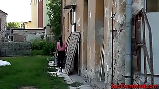 Fit bdsm sissified sub gags corporeality clog for wank
